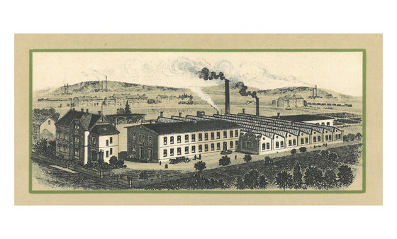 Oversized view of the company premises (from a historical catalog)