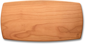 Schneidbrett, groß, gebogene Seiten mit Unterfräsung