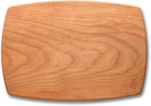 Schneidbrett, klein, gebogene Seiten mit Unterfräsung